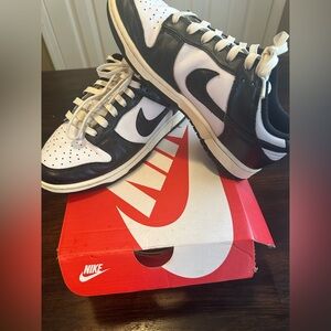 Nike Men's Black and coconut milk Dunks Low-Top Sneakers